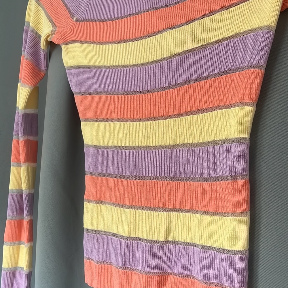 Colorful Intermix Top, Petite - Picture 2 of 3